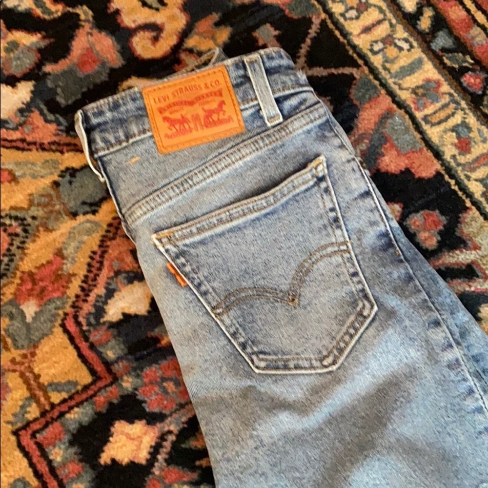 Levi’s Orange Tab Front Seam Jeans